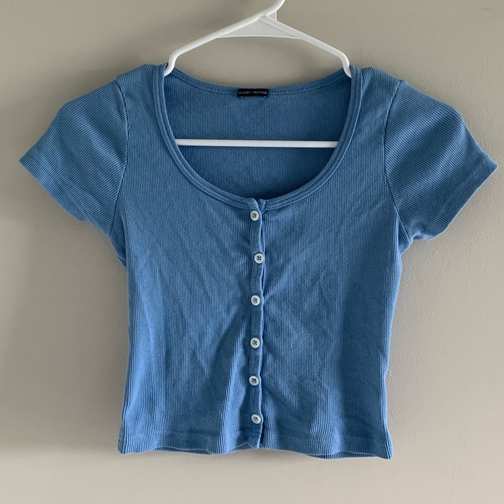 Brandy Melville blue zelly top (make offers)